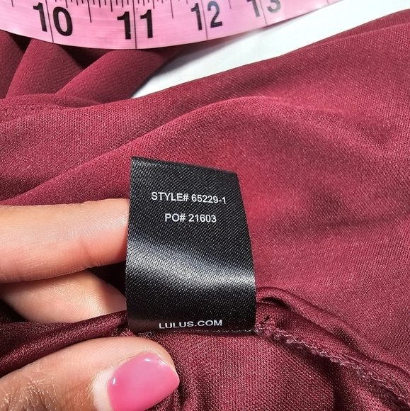 Lulu’s Here’s To Us Maxi Dress medium Wrap Special Ocassion Bridal Party Evening - Picture 14 of 15